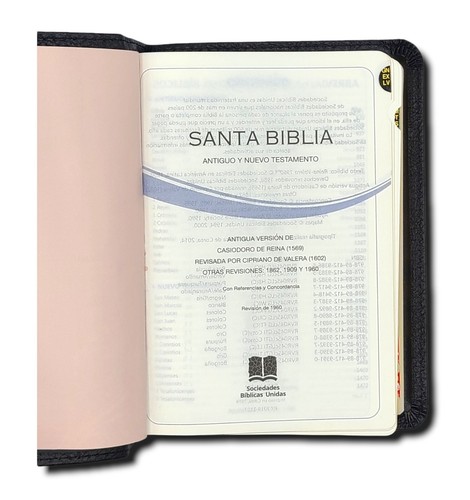 Biblia Chica Reina Valera 1960 Piel ABBA Genuina 100% - Foto 13 di 87