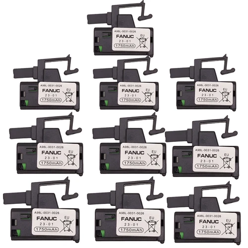 10 pz Sostituzione batteria per Fanuc A98L-0031-0028/A02B-0309-K102 3V 1750mAh - Foto 1 di 6