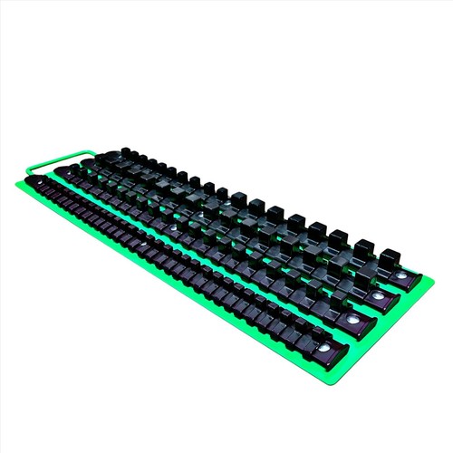 Socket Rail Tray Holds 86 Sockets, 1/4" 3/8" 1/2" Drive Clips - Picture 5 of 5