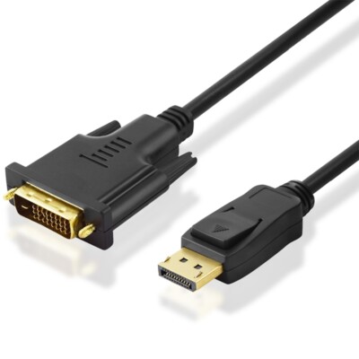 5 Meter DisplayPort Kabel DP Stecker an DVI-D für PC Monitor Computer Laptop 5m