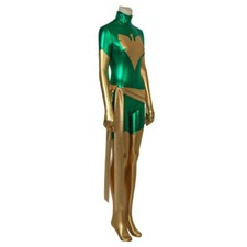 Green X-men Dark Phoenix Jean Grey Jumpsuit Cosplay Woman Bodysuit Costume Party