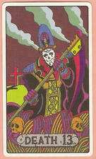 Death - 13, JoJo's Bizarre Adventure single swap tarot card, 2¾" x 4¾" - NM