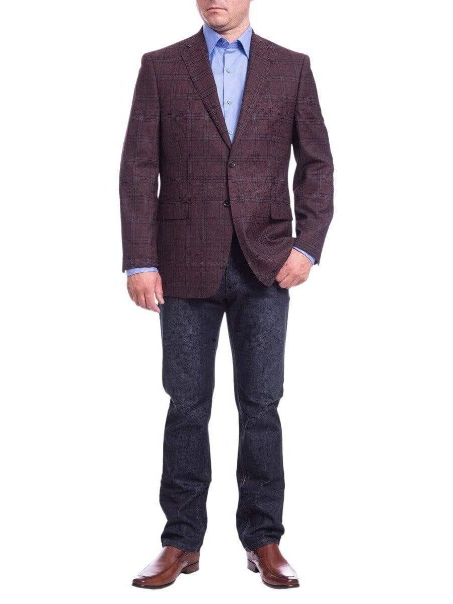Burgundy sport coat blazer hotsell