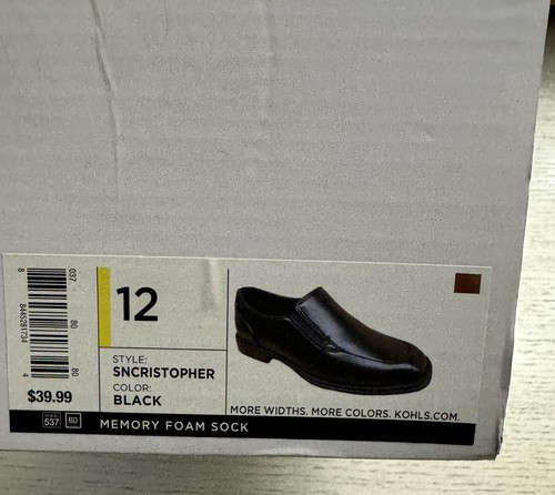 Sonoma Loafers Toddler Size 12 SN Christopher Black Memory Foam - Picture 4 of 4