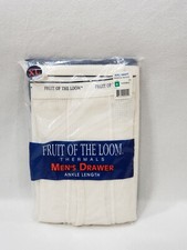 NEW 1998 Vintage Fruit of the Loom Mens Thermals Ankle Length - Size XL