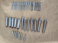 Mixed Lot of 33 Metal Hair Curlers Clips USA