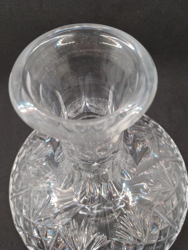 Vintage Edinburgh Crystal Ships Decanter Iona Pattern PLUS Lead Crystal Glass - Picture 12 of 13