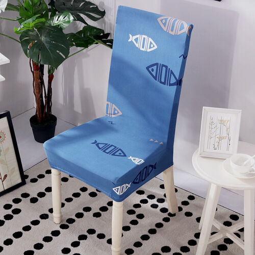 1/4/6pcs Spandex Stretch Dining Room Floral Printed Chair Covers Slipcovers Home - Picture 47 of 71
