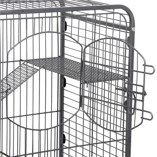 Large Rat Cage Ferret Cage 4-Tier Rolling Pet Animal Cage Rodent Critter Cage - Picture 6 of 12