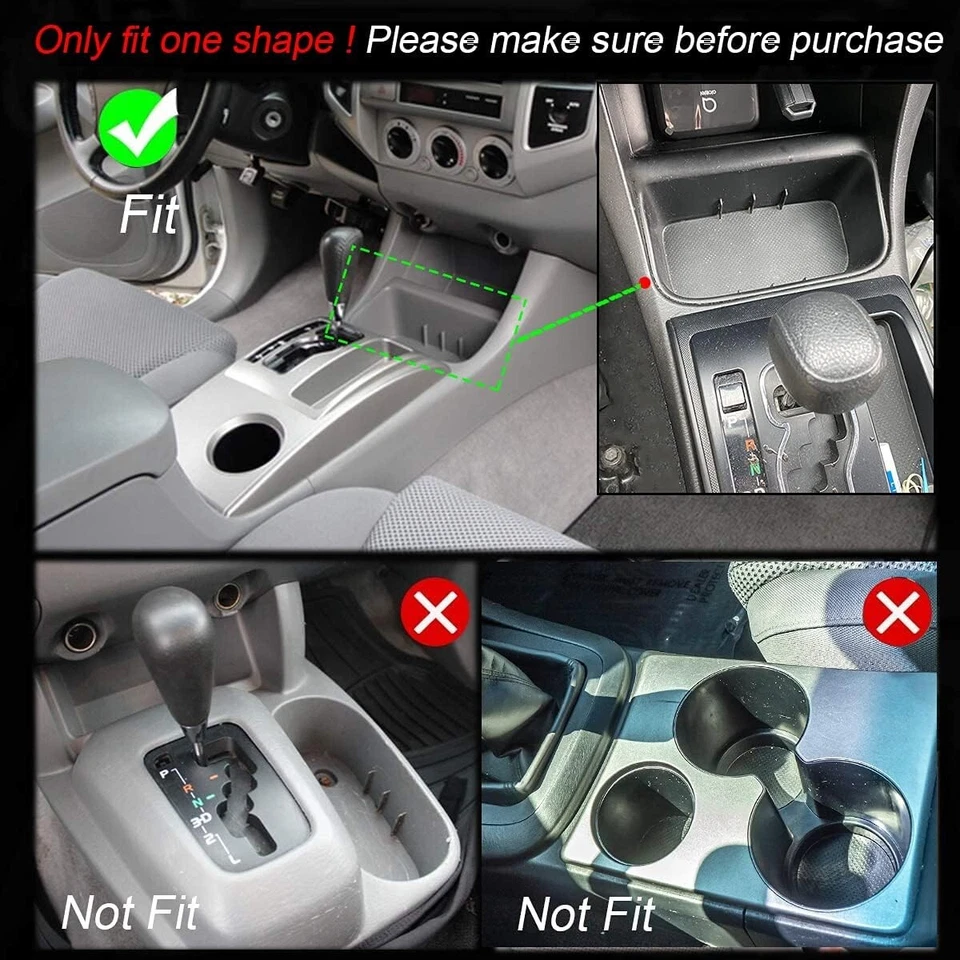 Repuesto de insertos portavasos AOTEMILK para accesorios Toyota Tacoma 2005-2017 Foto 2 de 4