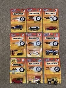 Matchbox-Superfast-LOT-of-9-in-original-blister-cards-1990s