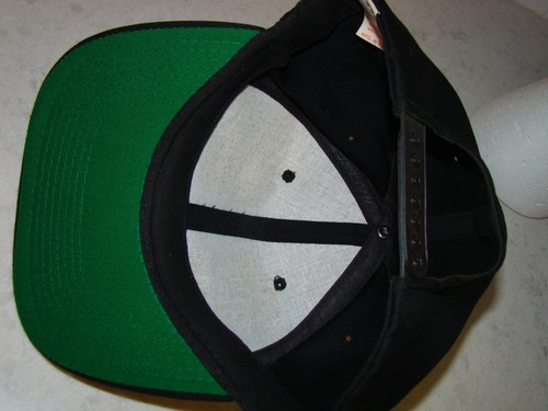 Vintage New Era Pro Model Houston Oilers Black Snapback Hat Triple Outline Cap - Bild 6 von 8