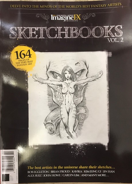 Sketchbooks Vol 4 Imagine FX Magazine 180 Pages Inspirational Fantasy ...