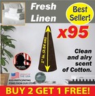 Fresh Linen Benben US Incense 95x1" Cones ~ Vegan Blend~ High Fragrance Load