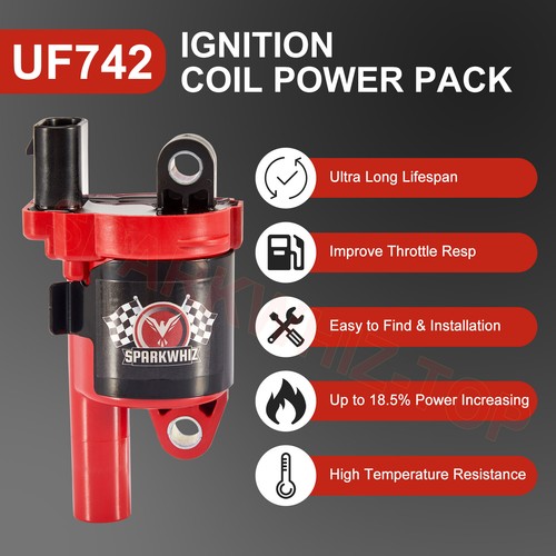8 Set Ignition Coil+Spark Plug+Wire Set For Chevy Silverado 1500 GMC Tahoe UF742 - Picture 5 of 24