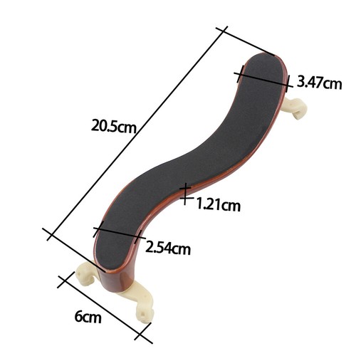 Violin Shoulder Rest Maple Wood for 3/4 4/4 Violin Fiddle V4M4 - Picture 7 of 9