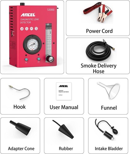 EVAP Smoke Machine Diagnostic Test Automotive Fuel Pipe Leak Detector Tester USA - Picture 37 of 53