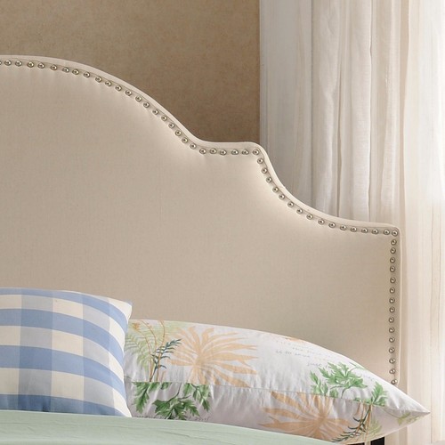Gwenyth Studded Border Fabric Queen/Full Headboard - Picture 3 of 15