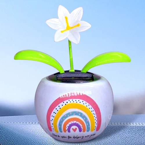 Solar Dancing Toy Shaking Head Flower Solar Powered Dancing Flower Ornament - Picture 7 of 19