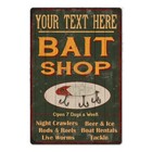 Personalized Green Bait Shop Sign Fishing Hunting Cabin Wall Decor 108120027001