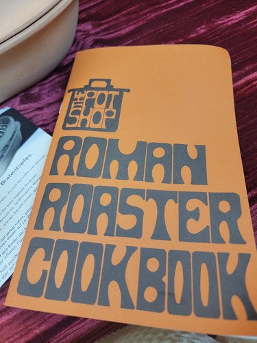 Vintage Spara Bratentopf Terrakotta Ton Back Ofenform Römer Bräter Deckel - Bild 4 von 9