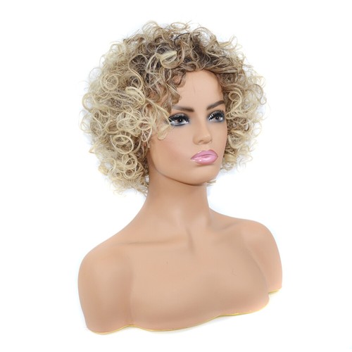 Fluffy Curly Wig Headset Miss Women's Hair With Bang Fashion Cover - Picture 11 of 12