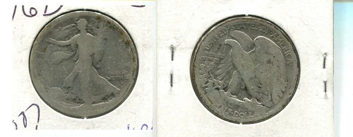 1916 D WALKING LIBERTY HALF DOLLAR GOOD  6087K