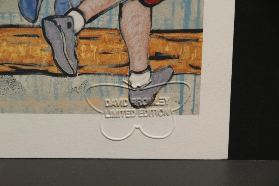 DAVID BROMLEY "On The Fence" Printers Proof Print PP 24cm x 27cm - image 3 of 3