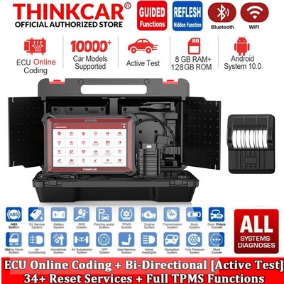 THINKCAR Pad 10 OBD2 Scanner ECU Coding Active Test Full System Diagnose Tool