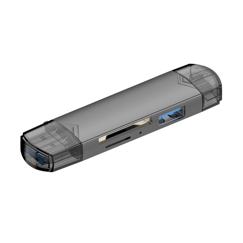 6in1 USB3.0 Type-C SD/Micro SD/SDHC/SDXC OTG Memory Card Reader for Phone Tablet - Photo 11 sur 12