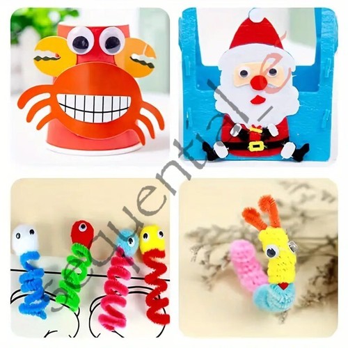 6mm Googly Wibbly Wiggly Wobbly Moving Craft Eyes Peel and Stick Self Adhesive - Picture 23 of 144