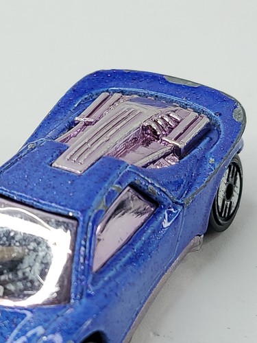 Hot Wheels Blue Streak Series Speed Blaster 1990 Blue ChromeBlack Wheel - Picture 17 of 18