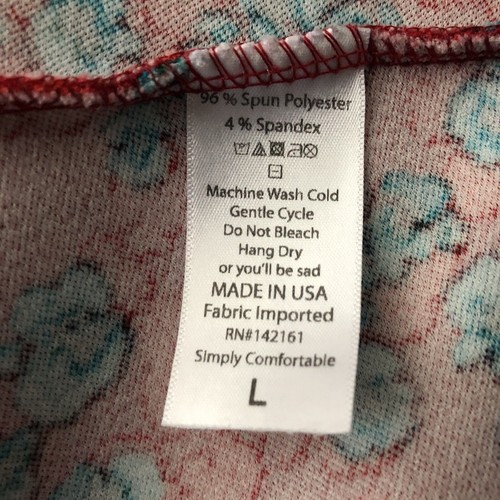 Lularoe Women’s Red/Blue Nicole Dress Size L - Picture 7 of 7