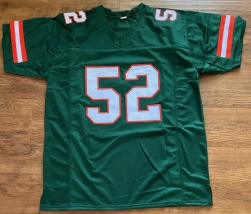 Camiseta Beckett estilo universitario firmada autografiada por Ray Lewis Miami Hurricanes - Imagen 3 de 3