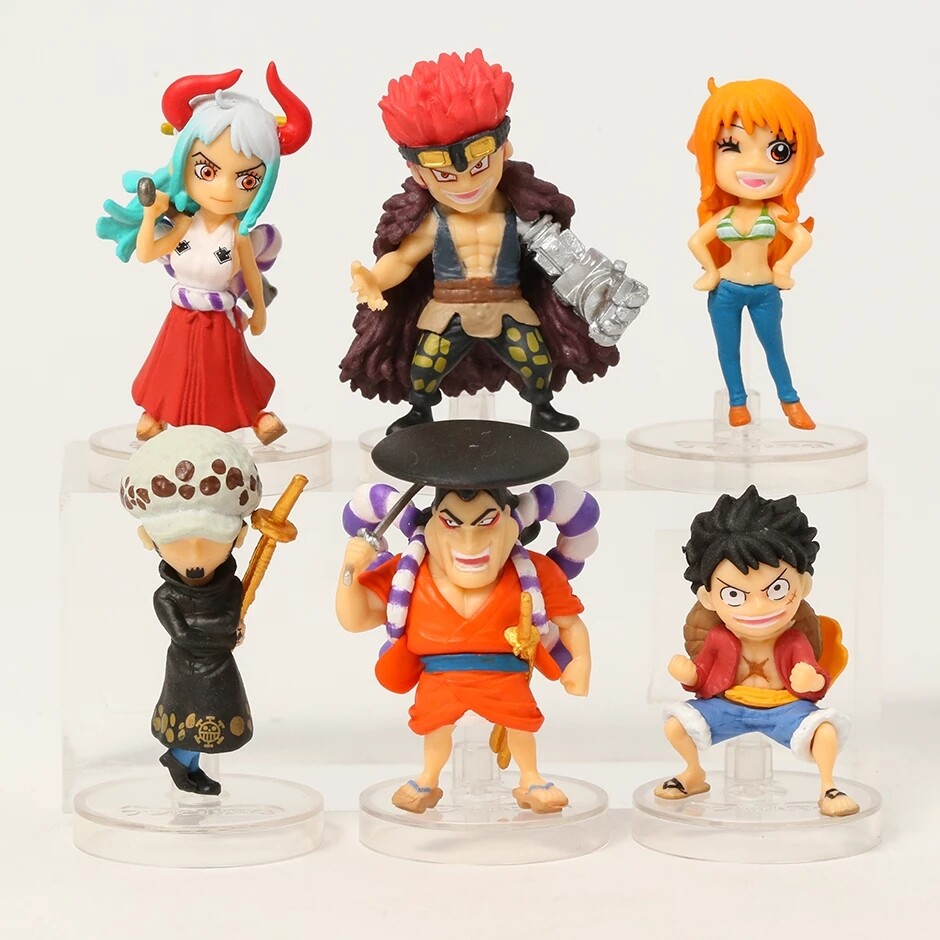 One Piece Bandai Strong World Mini Figure Set Of 6 Bandai