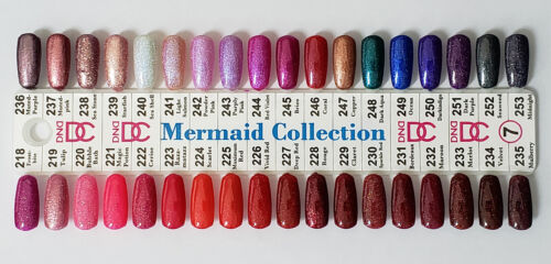 DND DC Mermaid Glitter Gel 0.5 oz LED/UV DND Gel Polish - Pick Any. - Picture 2 of 42