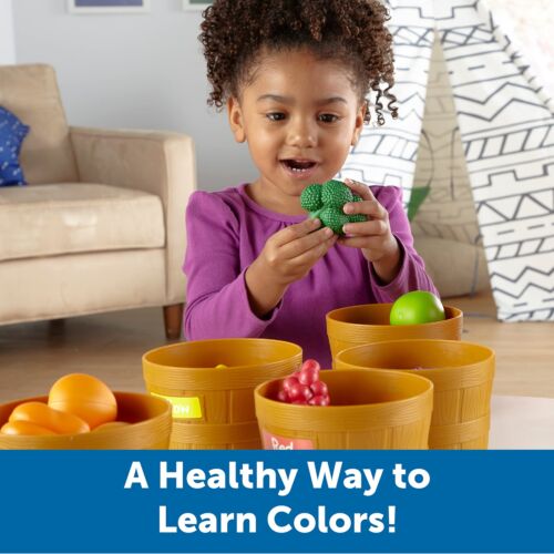 31 Pieces Multicolor Pretend Play Food Color Sorting Toy for Toddlers - Picture 2 of 7