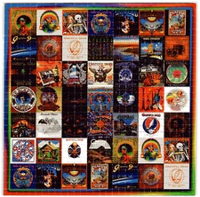 GratefuI Dead and Friends Blotter Art Perforated Sheet Paper Psychedelic 7.5"