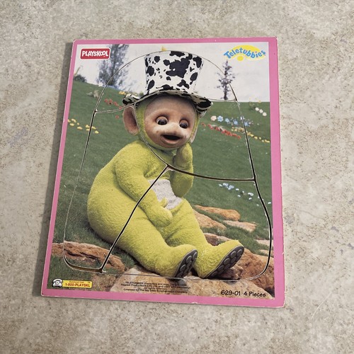 vintage Playskool wooden puzzle Teletubbies 4 piece - Picture 5 of 5