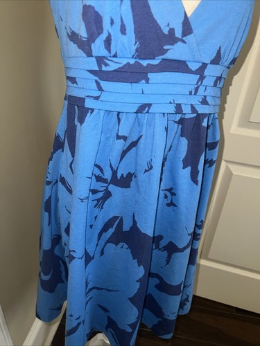 American Eagle Blumen Kleid Gr. M Blau Blumen Midi Neu Spaghettiträger - Bild 3 von 10