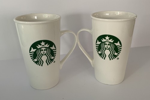 Starbucks RARE Left Handed Mug And Right Handed Mug Set Of 2,  16 Oz. - Picture 1 of 5