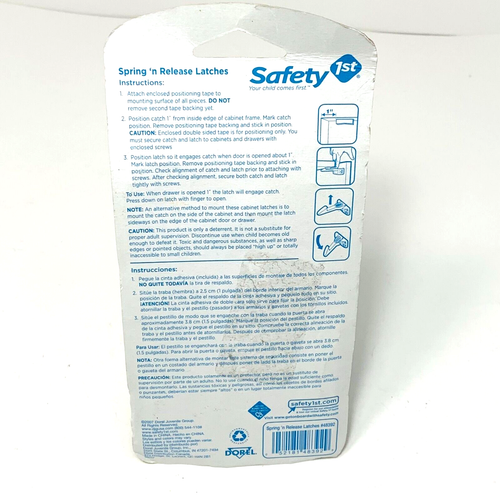 Safety1st Spring-Loaded Cabinet & Drawer Toddler Proof Locks 10 Pack - NOS - Picture 3 of 5