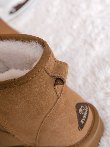 EVERAU® UGG Boots Genuine Sheepskin Wool Suede Ankle Mini Classic Nonslip Boots - Picture 8 of 39