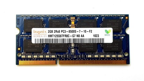 Hynix 2GB PC3-8500S DDR3 1066MHz So-Dimm Laptop Memory HMT125S6TFR8C-G7 - Picture 1 of 1