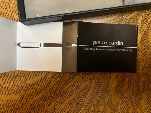 Pierre Cardin Silver and Black Ballpoint Pen Mechanical Pencil Set - Picture 8 of 8