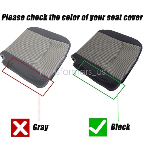 For 2009 2010 2011 2012 Dodge Ram 1500 2500 3500 Driver Bottom Cloth Seat Cover - Picture 2 of 11