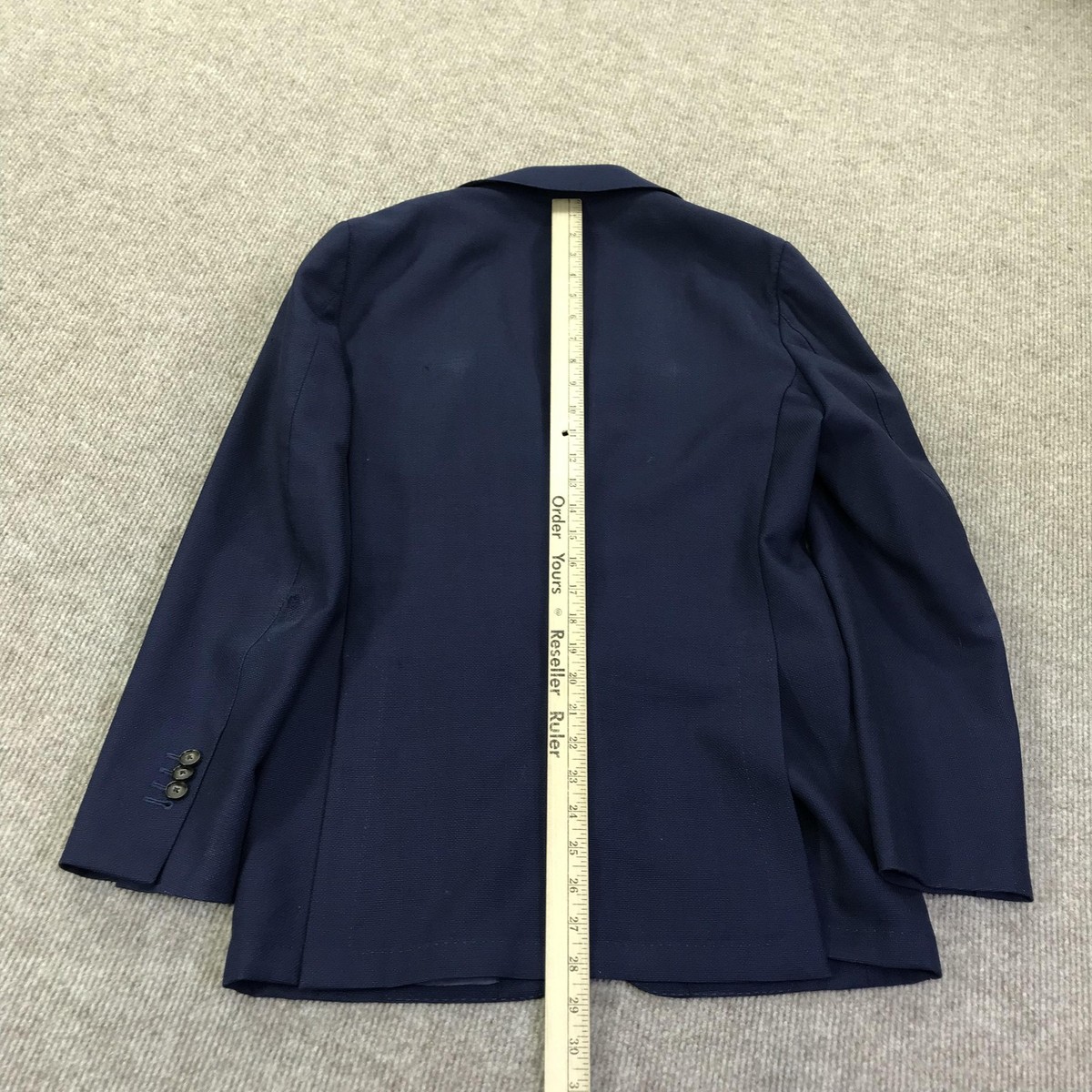 Suitsupply Havana Blazer Mens 46 Blue Wool Two Button Vitale