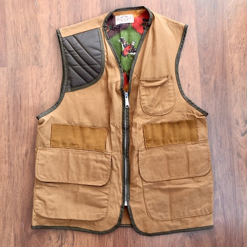 Vintage SAFTBAK Sportsman Jagd Wild Schießen Weste Canvas Reißverschluss Herren Große 40