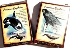 American Expedition SET of Humpback & Orca Whale Playing Cards ~ NEW/Sealed