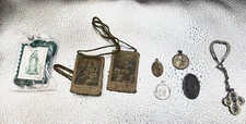 Small Lot of Vintage Religious Items  Catholic Christian Artifacts